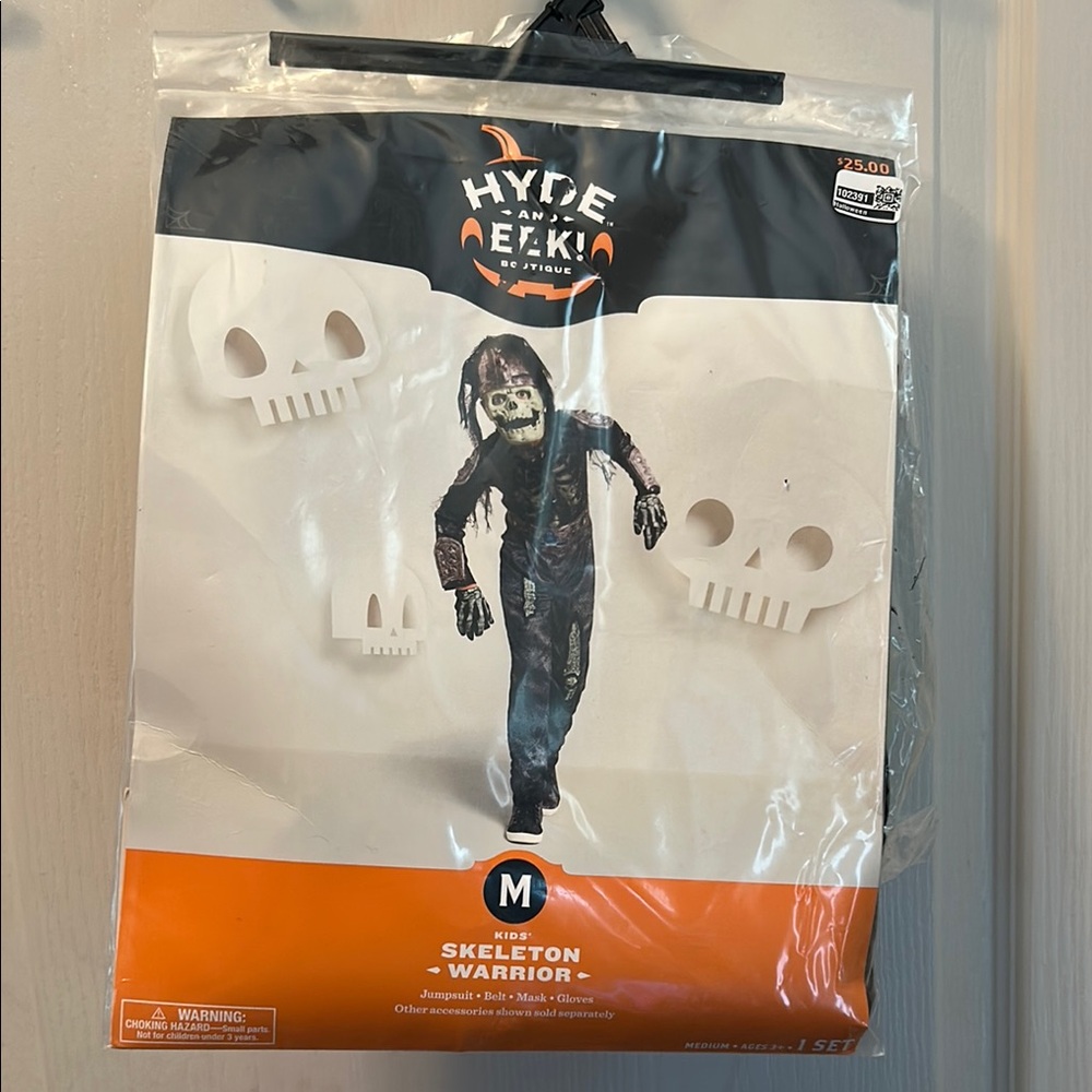 Hyde & EEK! Skeleton Warrior Kids Costume - Black